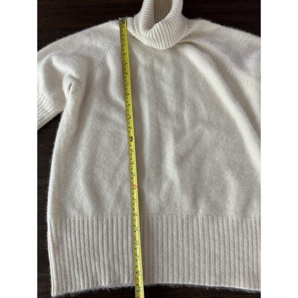 Lands' End Cream Turtleneck Sweater - Picture 4 of 8